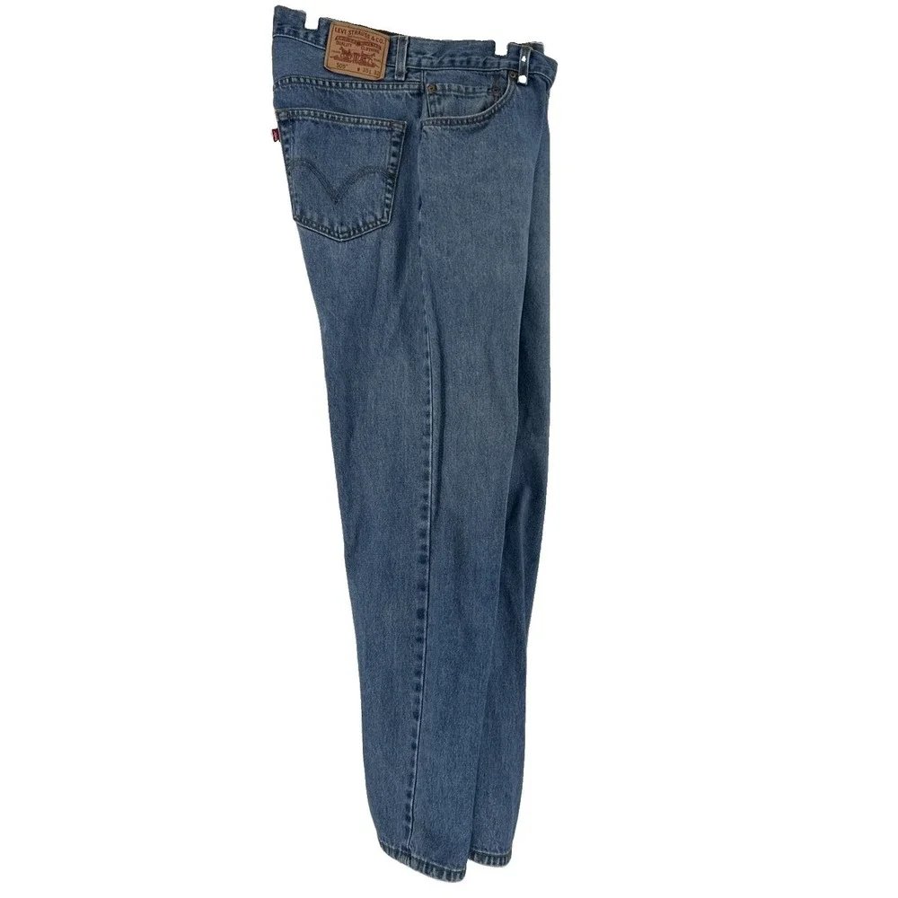 Levi's 505 Blue Jeans Men's 35/32 Denim Outdoor Zip Fly Straight Casual Outdoor